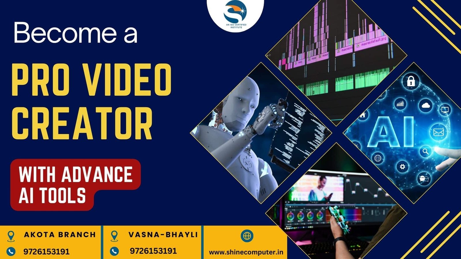 Best Video Editing Certification Course in Vadodara | Best Video Editing Training Institute